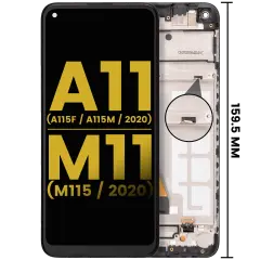 LCD Assembly With Frame For Samsung Galaxy A11 (A115F/  A115M / 2020) /  M11 (M115 /2020) (International Version) (Refurbished) (All Colors)