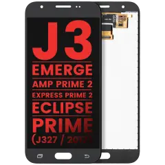 LCD Assembly Without Frame For Samsung Galaxy J3 / Emerge / Amp Prime 2 / Express Prime 2 / Eclipse / Prime   (J327 / 2017) (Aftermarket Plus) (Black)