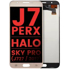 LCD Assembly Without Frame For Samsung Galaxy J7 Perx / Halo / Sky Pro (J727 / 2017) (Aftermarket Plus) (Gold)