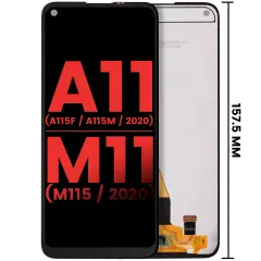 LCD Assembly Without Frame For Samsung Galaxy A11 (A115F / A115M / 2020) M11 (M115 / 2020) (International Version) (Aftermarket Plus) (All Colors)
