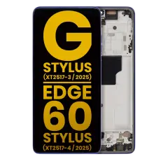 OLED Assembly With Frame Compatible For Motorola Moto G Stylus 5G (XT2517-3 / 2025) / Motorola Moto Edge 60 Stylus (XT2517-4 / 2025)  (Refurbished) (Surf the Web)