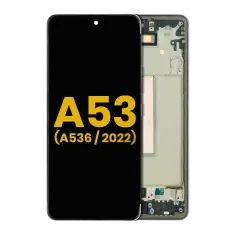 OLED Assembly With Frame For Samsung Galaxy A53 5G ( A536 / 2022) (Refurbished) (Black)