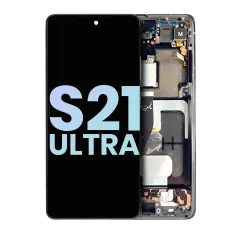 OLED Assembly With Frame For Samsung Galaxy S21 Ultra 5G (Service Pack) (Phantom Black)