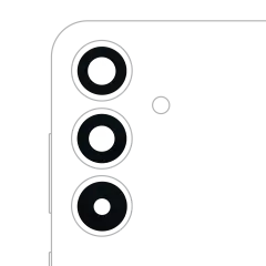 Back Camera Lens (Glass Only) With Adhesive For Samsung Galaxy S25 Plus 5G (3 Piece Set) (All Colors)