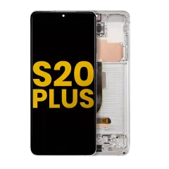 OLED Assembly With Frame For Samsung Galaxy S20 Plus 5G (Refurbished) (Cloud White)