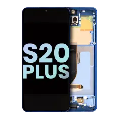 OLED Assembly With Frame For Samsung Galaxy S20 Plus 5G (Service Pack) (Aura Blue)