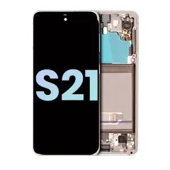 OLED Assembly With Frame For Samsung Galaxy S21 5G (Service Pack) (Phantom White)