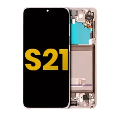 OLED Assembly With Frame For Samsung Galaxy S21 5G (Refurbished) (Phantom White)