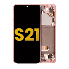 OLED Assembly With Frame For Samsung Galaxy S21 5G (Refurbished) (Phantom Pink)