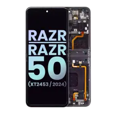 Main OLED Assembly For Motorola Razr / Razr 50 (XT2453 / 2024) (Genuine OEM) (Koala Grey)