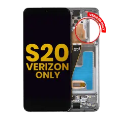 OLED Assembly With Frame For Samsung Galaxy S20 5G (Verizon 5G UW Frame Only) (Refurbished) (Cosmic Black)