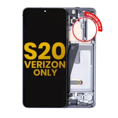 OLED Assembly With Frame For Samsung Galaxy S20 5G (Verizon 5G UW Frame Only) (Refurbished) (Cosmic Gray)