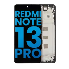 LCD Assembly With Frame For Xiaomi Redmi Note 13 Pro 4G / Xiaomi Poco M6 Pro 4G / Xiaomi Redmi Note 14S (Aftermarket: Incell) (Midnight Black)
