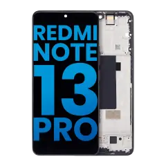 LCD Assembly With Frame For Xiaomi Redmi Note 13 Pro 5G  (Aftermarket: Incell) (Midnight Black)