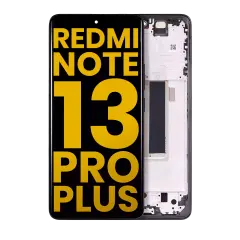 OLED Assembly With Frame For Xiaomi Redmi Note 13 Pro Plus (Refurbished) (Black)