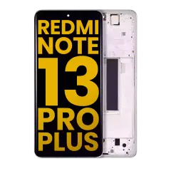 OLED Assembly With Frame For Xiaomi Redmi Note 13 Pro Plus (Refurbished) (White)