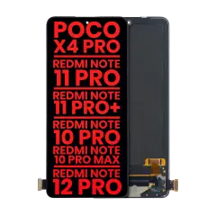 OLED Assembly Without Frame For Xiaomi Poco X4 Pro 5G / Redmi Note 11 Pro 4G / Note 11 Pro 5G / Note 11 Pro+ 5G / Redmi Note 10 Pro / Redmi Note 10 Pro Max / Redmi Note 11E Pro / Redmi Note 12 Pro 4G (Aftermarket Plus) (All Colors)