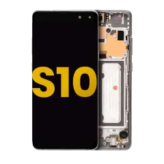 OLED Assembly With Frame For Samsung Galaxy S10 5G (Refurbished) (Crown Silver)