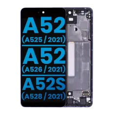 LCD Assembly With Frame (Without Finger Print Sensor) For Samsung Galaxy A52 4G (A525 / 2021) / A52 5G (A526 / 2021) / A52S (A528 / 2021) (Aftermarket : Incell) (Awesome Violet)