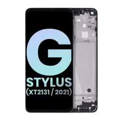 LCD Assembly With Frame For Motorola Moto G Stylus 5G (XT2131 / 2021) (Genuine OEM) (Cosmic Emerald)