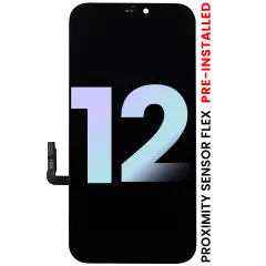 OLED Assembly With Proximity Sensor Flex Pre-Installed For iPhone 12 (Service Pack)