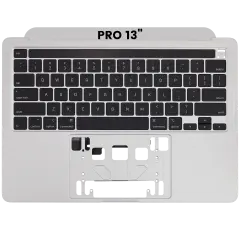 Top Case With Keyboard MacBook Pro 13" A2289 (2020) (US Keyboard) (Used OEM Pull: Grade New) (Silver)