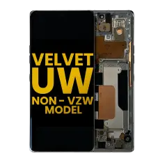OLED Assembly With Frame For LG Velvet 5G (Non-Verizon 5G UW Frame) (Refurbished) (Gray)