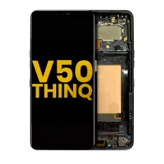 OLED Assembly With Frame For LG V50 ThinQ 5G (International Version) (Refurbished) (Aurora Black)