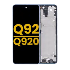 LCD Assembly With Frame For LG Q92 5G / Q920 (Refurbished) (Black)