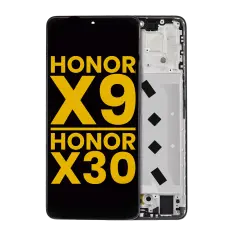 LCD Assembly With Frame For Honor X9 / Honor X30 / Honor X9 5G (Refurbished) (Midnight Black)