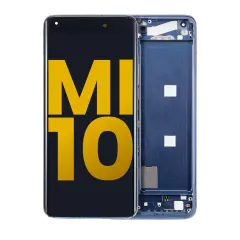 OLED Assembly With Frame For Xiaomi Mi 10 5G (Refurbished) (Twilight Gray)