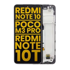LCD Assembly With Frame For Xiaomi Redmi Note 10 5G / Poco M3 Pro 5G / Redmi Note 10T 5G (Aftermarket Plus) (All Colors)