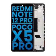 LCD Assembly With Frame For Xiaomi Redmi Note 12 Pro 5G / Redmi Note 12 Pro Speed / Xiaomi Poco X5 Pro (Aftermarket: Incell) (All Colors)