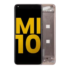OLED Assembly With Frame For Xiaomi Mi 10 5G (Refurbished) (Peach Gold)