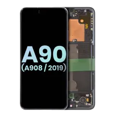 OLED Assembly With Frame For Samsung Galaxy A90 5G (A908 / 2019) (Service Pack) (Black)