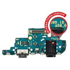Charging Port With Headphone Jack For Samsung Galaxy A52 4G (A525 / 2021) A52 5G (A526 / 2021) (International Version) (Premium)