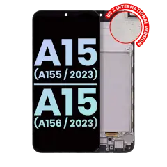 OLED Assembly With Frame For Samsung Galaxy A15 4G (A155 / 2023) / A15 5G (A156 / 2023) (US & International) (Service Pack) (All Colors)
