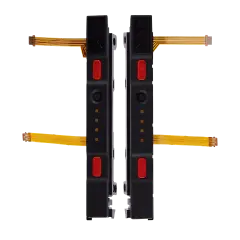 Plastic Rail (Right+Left) With Flex Cable for Nintendo Switch (Red)