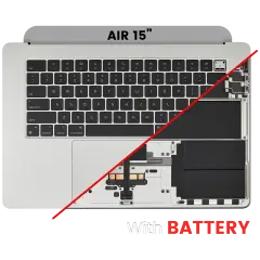 Top Case Assembly With Battery And Keyboard For MacBook Air 15" (A3114 / Mid 2024) (Silver) (US Keyboard)
