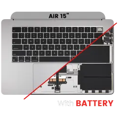 Top Case Assembly With Battery And Keyboard For MacBook Air 15" (A3114 / Mid 2024) (Space Gray) (US Keyboard)