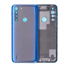 Back cover Glass For Motorola One Fusion (XT2073 / 2020) (Deep Sapphire Blue)