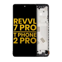 OLED Assembly With Frame For T-Mobile Revvl 7 Pro / T Phone 2 Pro 5G  (Refurbished) (All Colors)