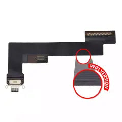Charging Port Flex Cable For iPad Air 4 (WiFi Only) (Used OEM Pull: Grade A) (Black)