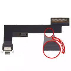 Charging Port Flex Cable For iPad Air 4 (WiFi Only) (Used OEM Pull: Grade A) (Rose Gold)