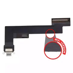 Charging Port Flex Cable For iPad Air 4 (WiFi Only) (Used OEM Pull: Grade A) (Sky Blue)