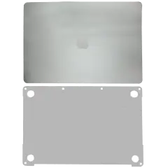 2 in 1 (Top and Bottom) Skin For MacBook Pro 15" A1990 (2018-2019) / A1707 (2016-2017) (Space Gray)