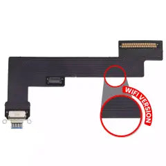 Charging Port Flex Cable For iPad Air 5 (WiFi Only) (Aftermarket Plus) (Blue)