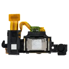 Earpiece Speaker With Headphone Jack And Power Button Flex Cable For BlackBerry Leap (Z10)