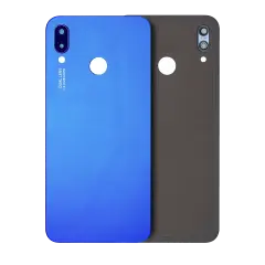 Back cover Glass With Camera Lens For Huawei P20 Lite (Blue)