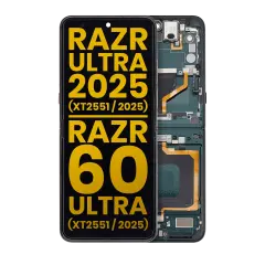 OLED Assembly With Frame For Motorola Razr Ultra 2025 (XT2551 / 2025) / Razr 60 Ultra (XT2551 / 2025) (Refurbished) (Scarab)